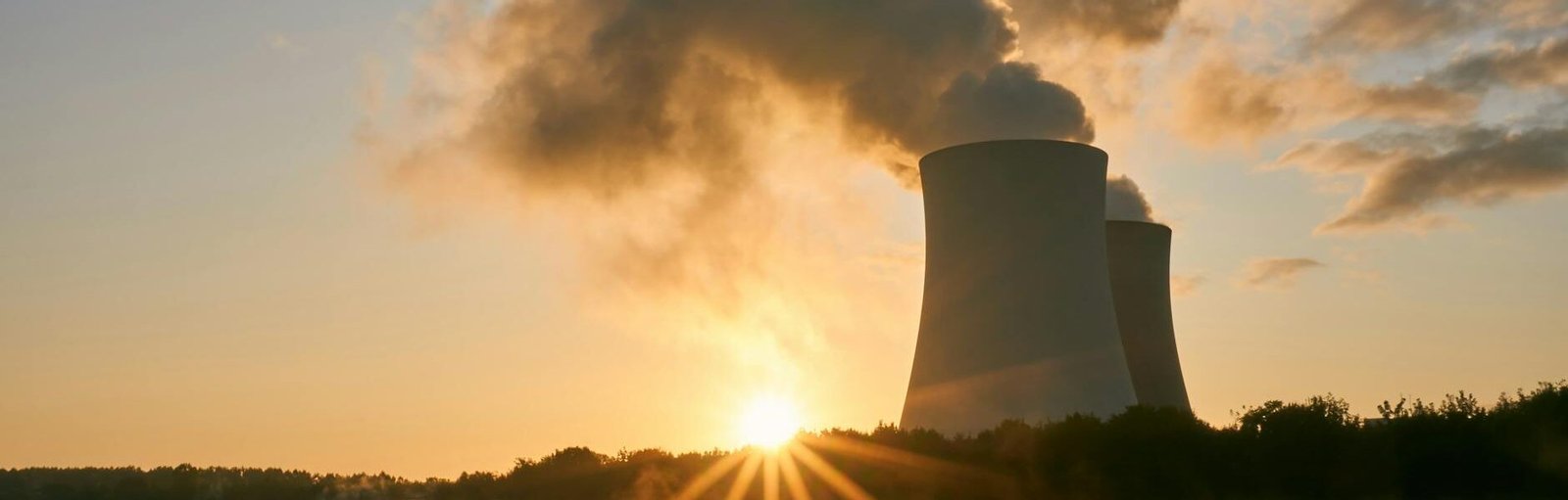 low angle photo of nuclear power plant buildings emtting smoke