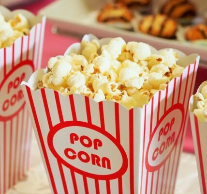 selective focus photography of popcorns