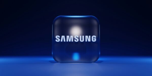 a blue cube with a white logo