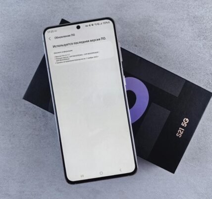 modern smartphone displaying software update screen