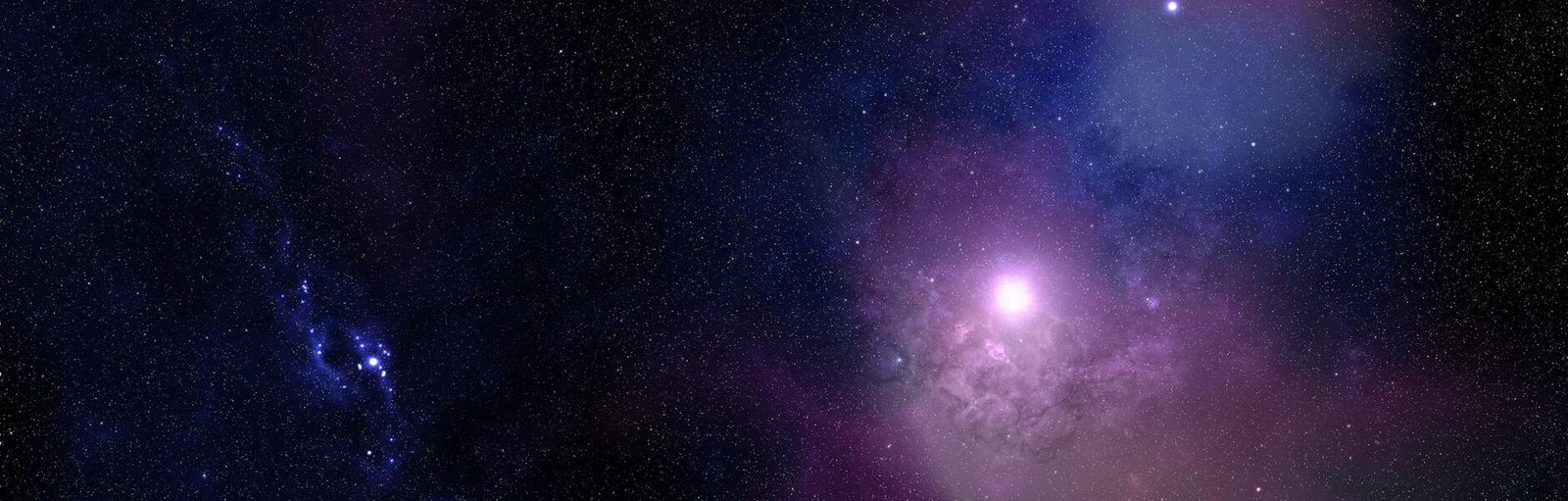 blue and purple sky with stars