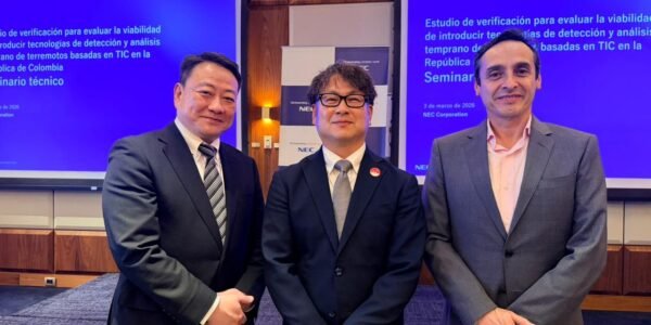 NEC prueba en Colombia su sistema de alerta temprana de terremotos, la tecnología japonesa llega a Latinoamérica