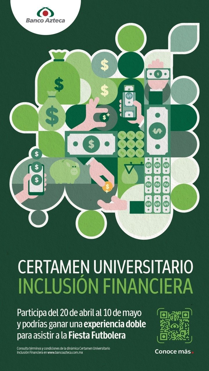 Banco Azteca lanza certamen universitario de inclusión financiera; el premio es ir al Mundial 2026