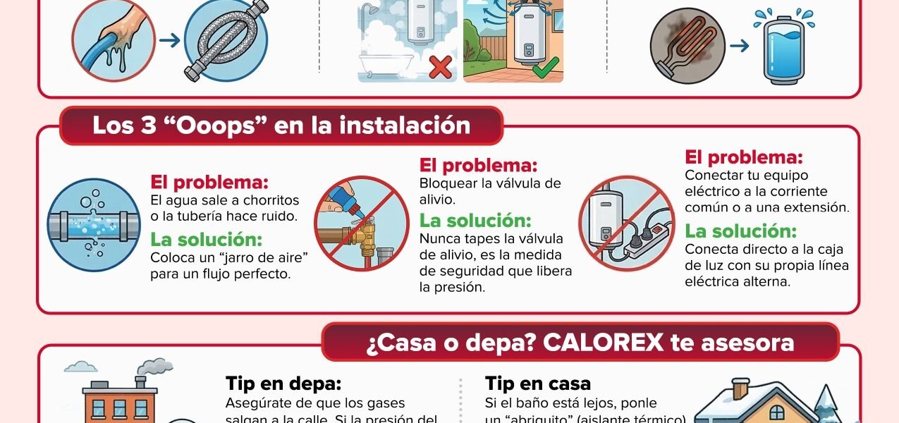 Mitos y errores que elevan el gasto al instalar un calentador, según Calorex
