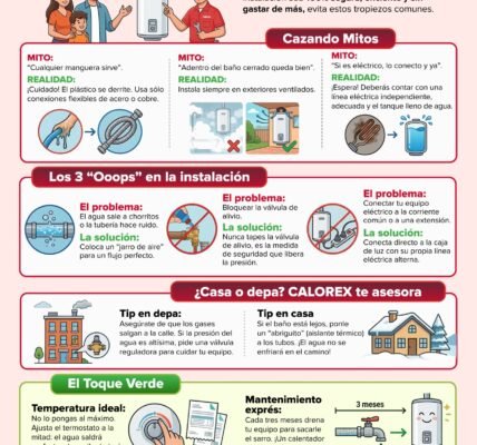 Mitos y errores que elevan el gasto al instalar un calentador, según Calorex