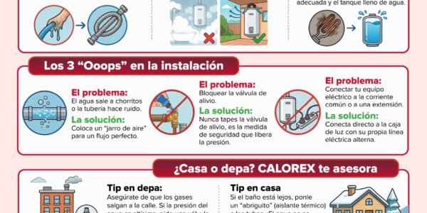 Mitos y errores que elevan el gasto al instalar un calentador, según Calorex