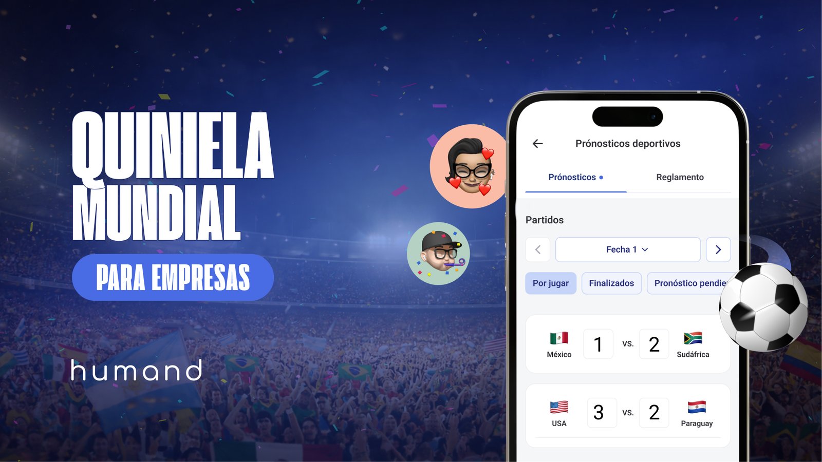 Humand lanza quiniela mundial gratuita para empresas y suma más de 1,000 organizaciones en dos semanas