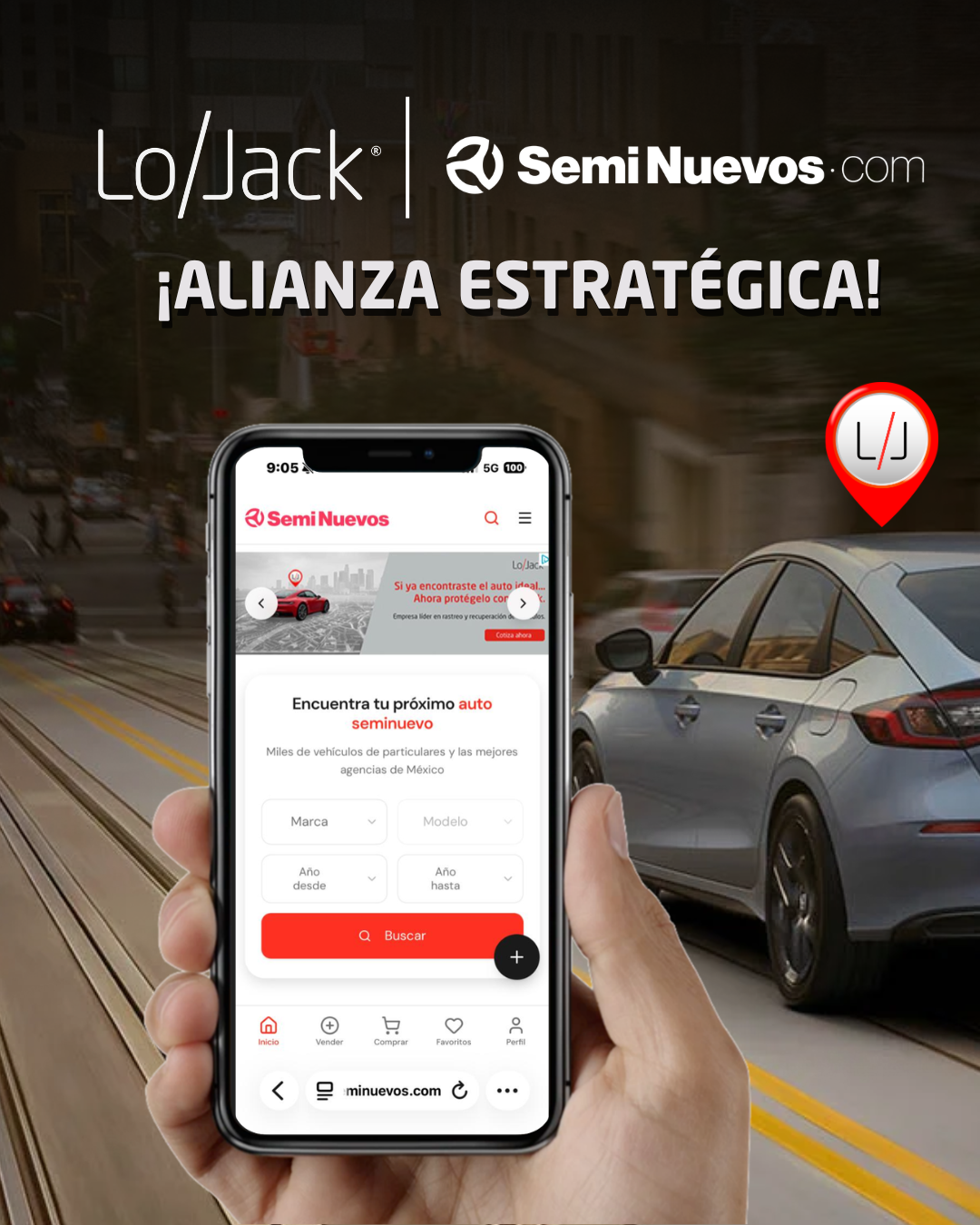 LoJack y Seminuevos.com anuncian colaboración para mayor seguridad en compra de seminuevos