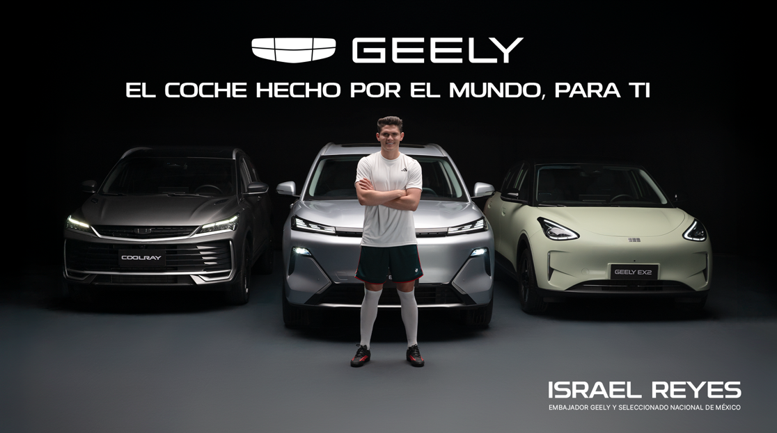 Geely presenta a Israel Reyes como nuevo embajador de marca
