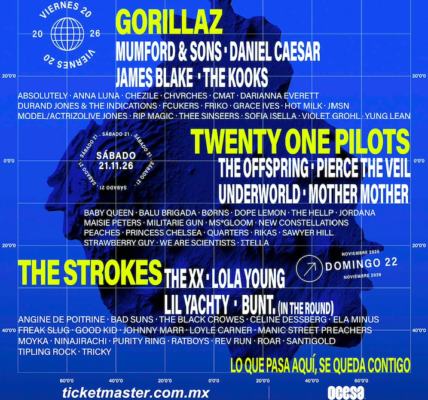 Concord en el corona capital 2026: the offspring, pierce the veil, militarie gun y fcukers