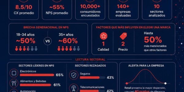 Radiografía del estado de madurez de la experiencia de cliente en México