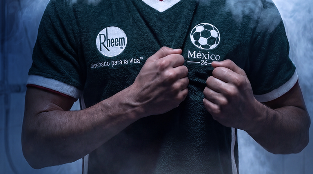Rheem presenta el Jerseytoalla de México: una nueva forma de vivir la pasión por el futbol desde la regadera