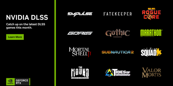 Junio termina con una gran propuesta de nuevos juegos con DLSS y llegan las rebajas de verano para los títulos con RTX