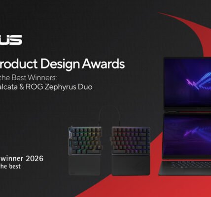 Asus y Republic of Gamers ganan 43 premios Red Dot al diseño de producto en 2026