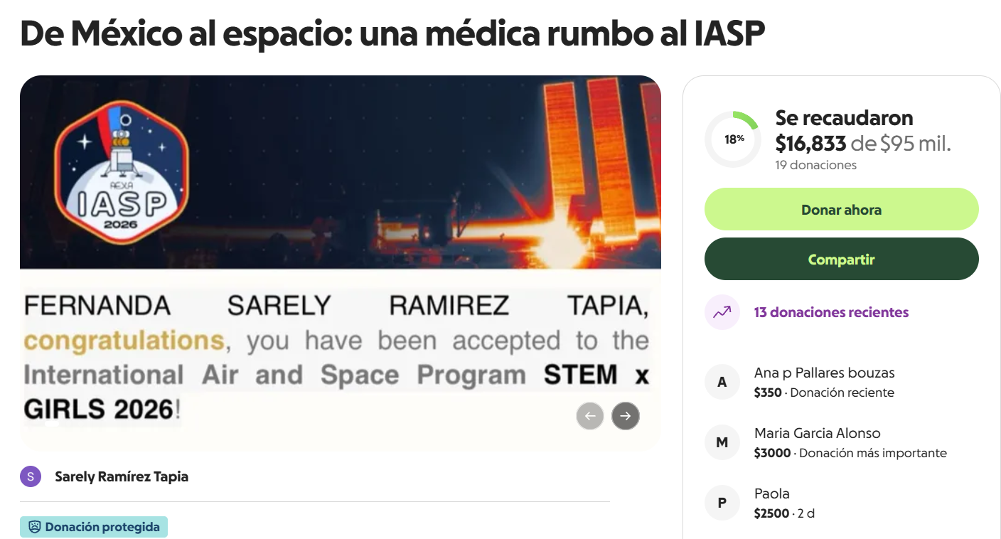 3 de cada 10 profesionistas stem son mujeres: estudiante de la gam busca representar a méxico en programa aeroespacial