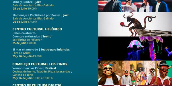 Amplia programación en recintos de la Secretaría de Cultura del Gobierno de México