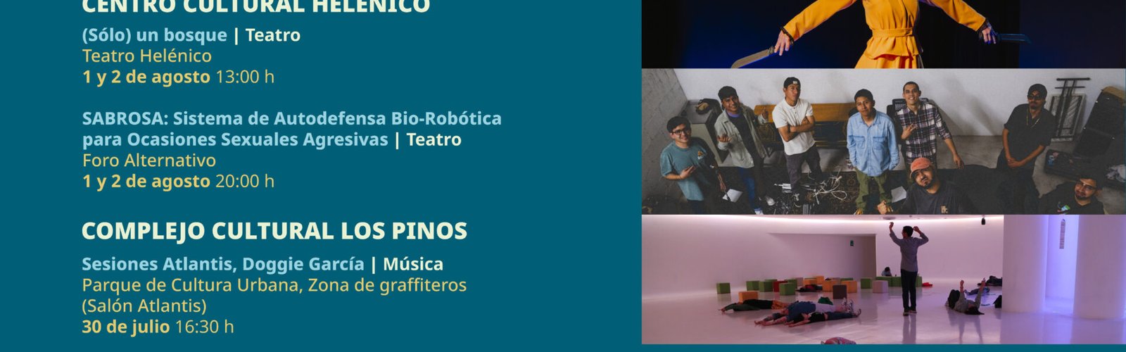 Música, teatro, cultura digital y deportes urbanos integran la oferta de verano en recintos de la Secretaría de Cultura