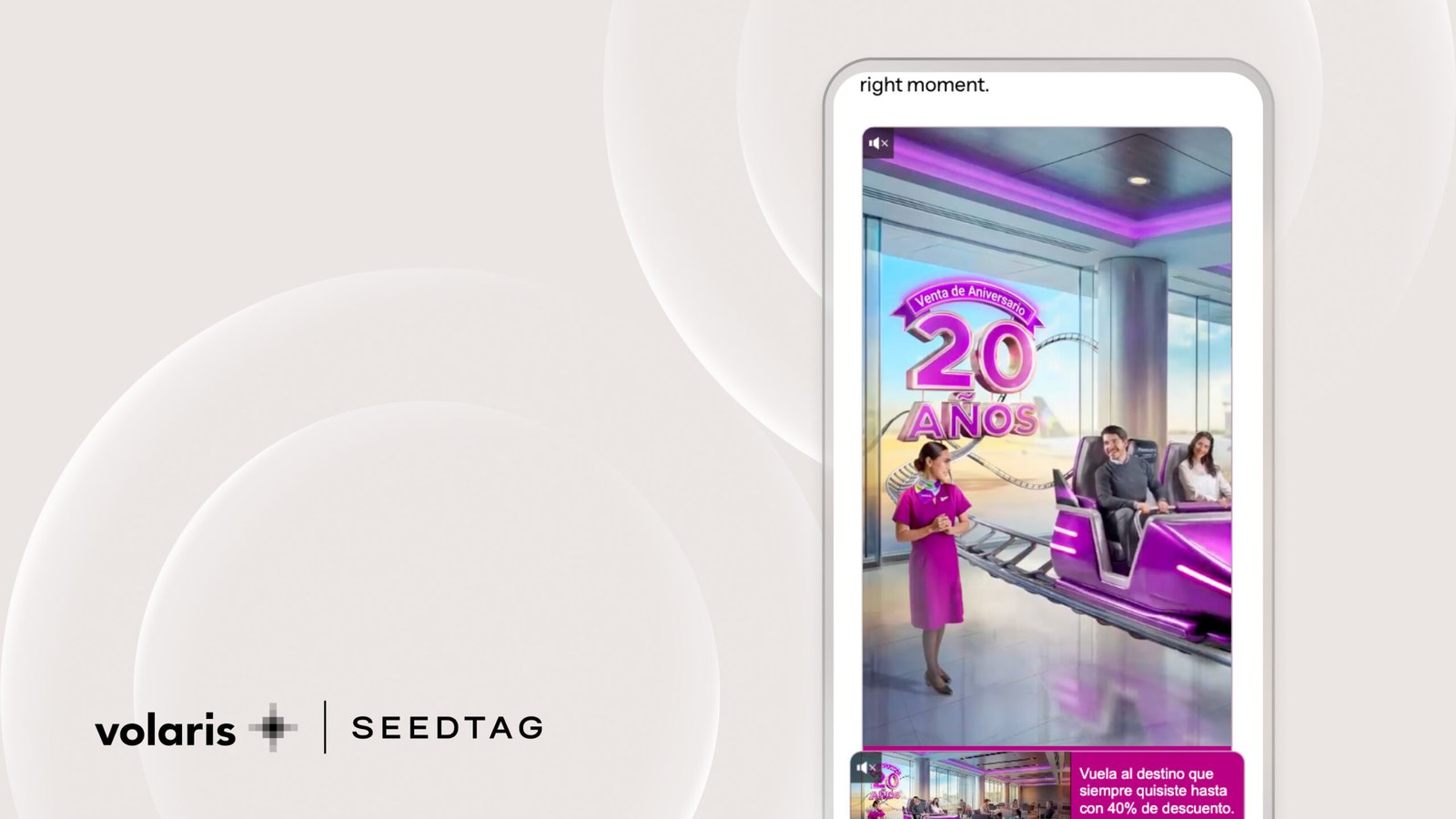 Volaris y Seedtag presentan el caso de éxito de su campaña por el 20° aniversario