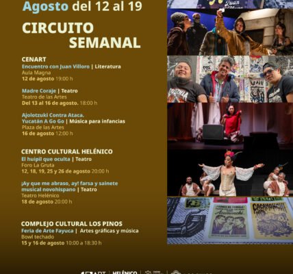 Diversa oferta cultural de teatro, literatura, música y arte urbano en recintos de la Ciudad de México