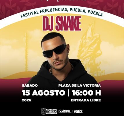 DJ Snake se presenta en Puebla como parte del Circuito Nacional de Festivales por la Paz