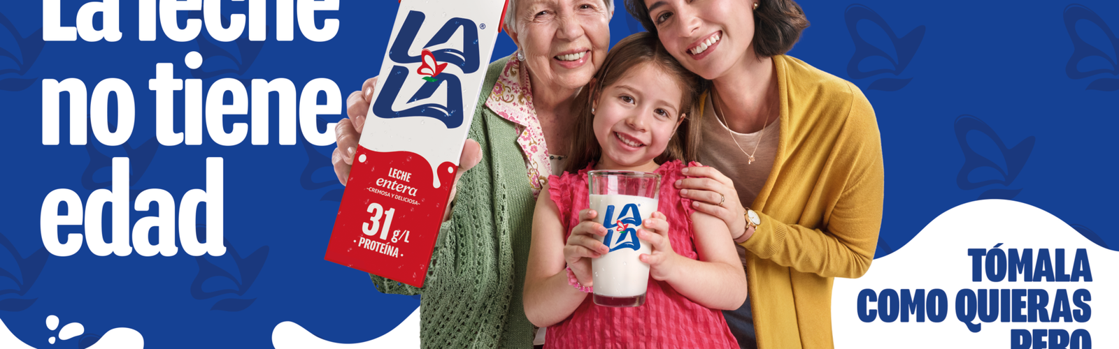 Lala invita a México al reto “Un vaso de Lala al día” con la campaña “La leche no tiene edad”