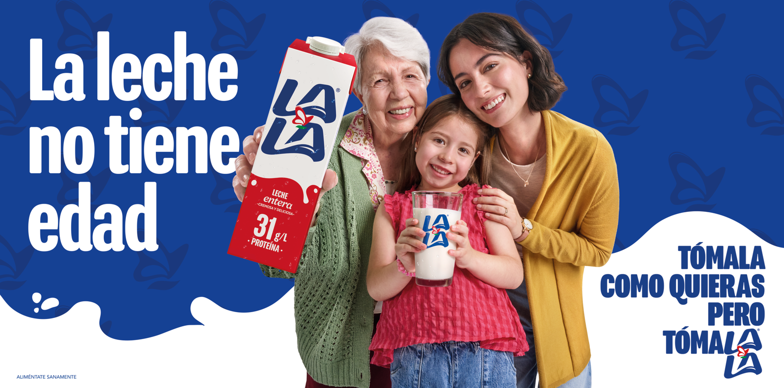 Lala invita a México al reto “Un vaso de Lala al día” con la campaña “La leche no tiene edad”