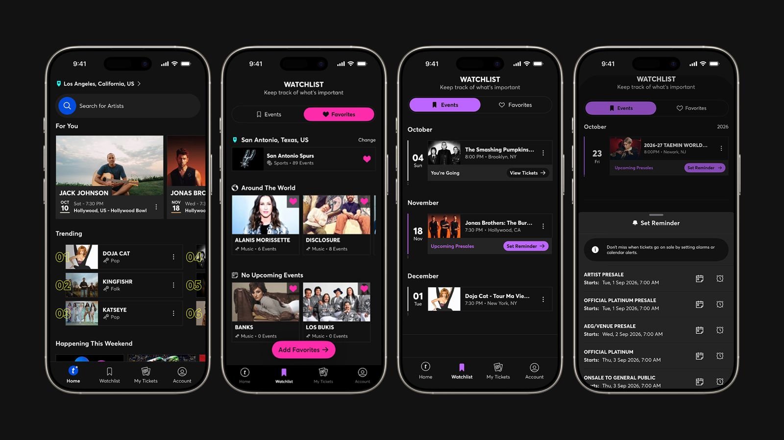 Ticketmaster renueva su app para hacer más fácil y personalizado descubrir y seguir eventos en vivo