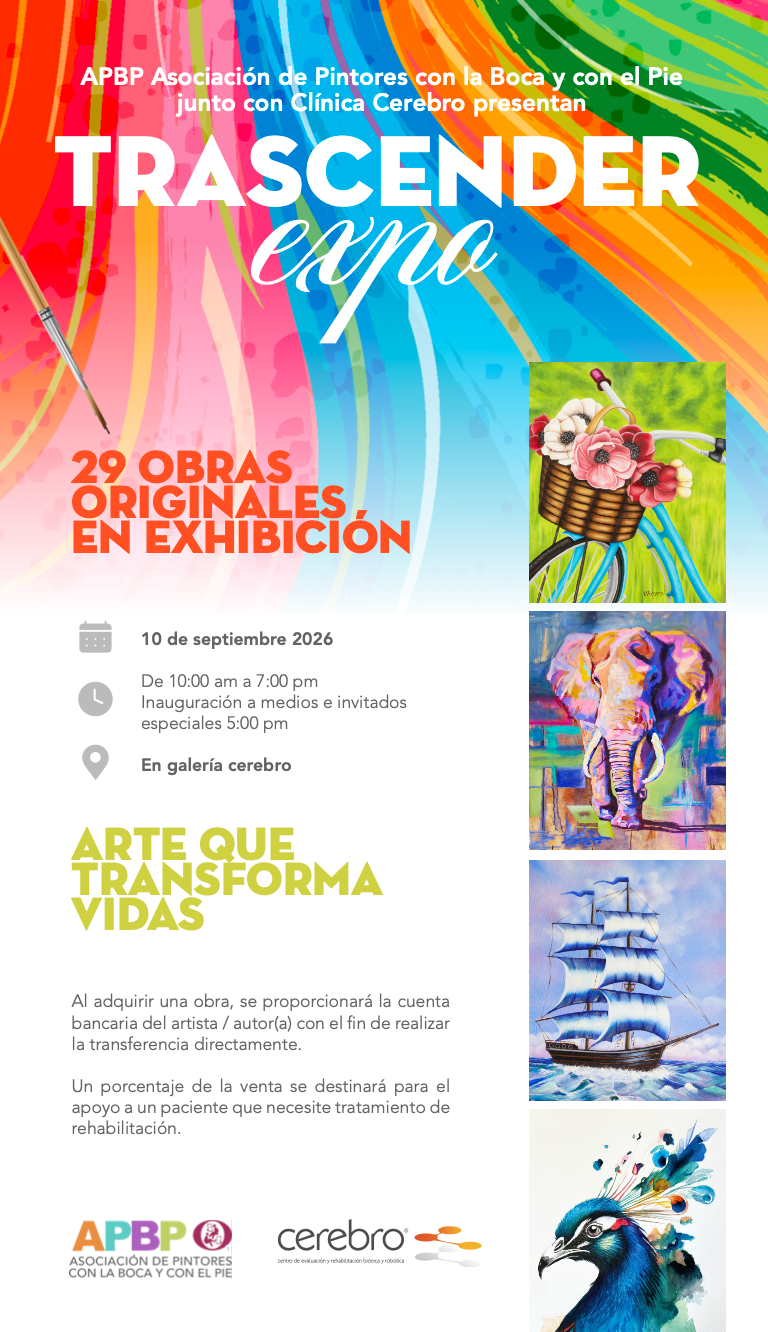 Trascender: una expo con causa que presenta Clínica Cerebro en Galería Cerebro