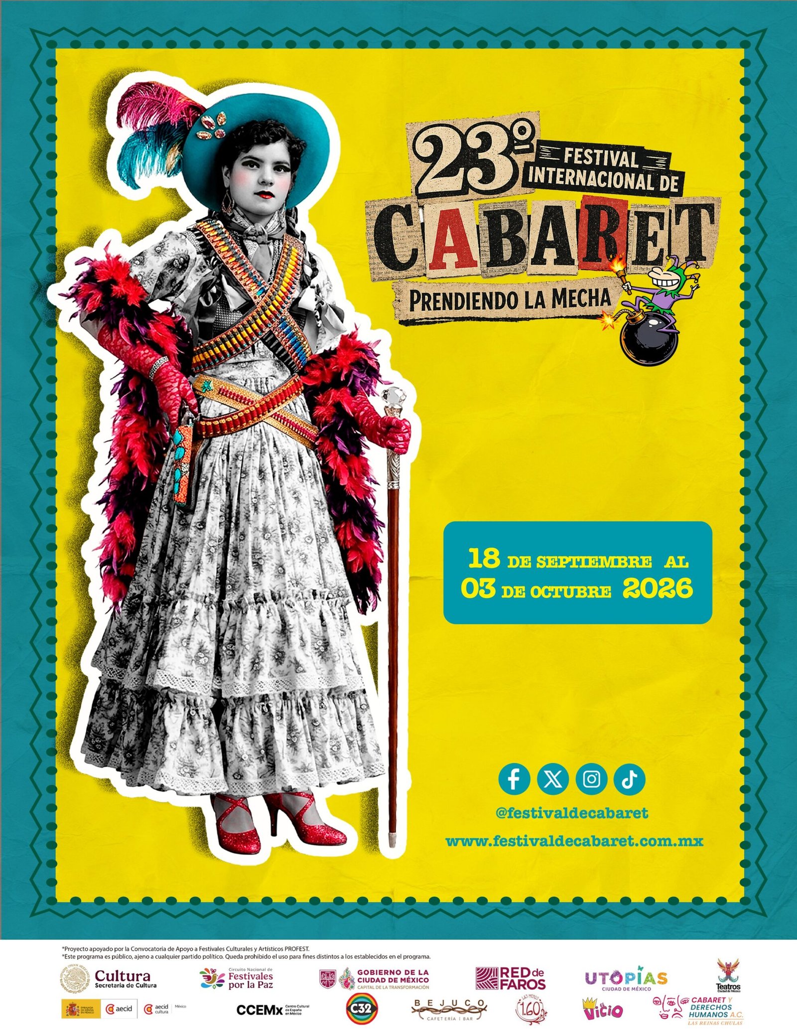 El Festival Internacional de Cabaret llega a su edición 23 con respaldo de Profest