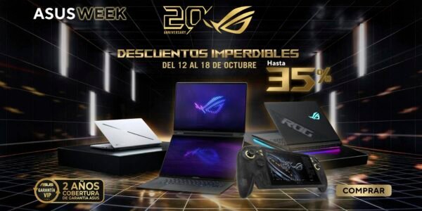 ASUS Week 2026: descuentos de más de 30% en laptops del 12 al 18 de octubre
