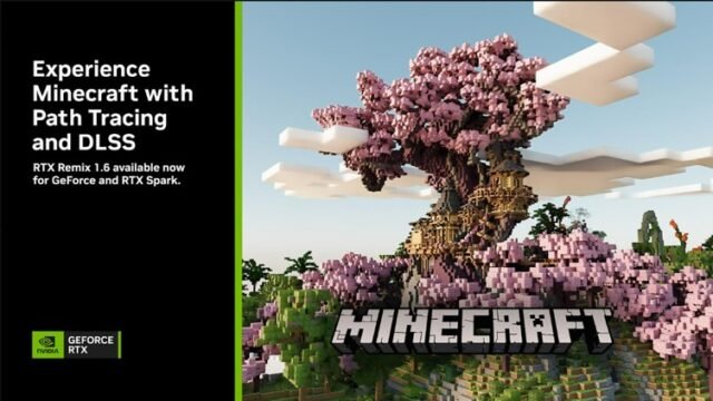 Minecraft ya está disponible en GeForce y RTX Spark; Phantom Blade Zero llega con DLSS 4.5 y Path Tracing